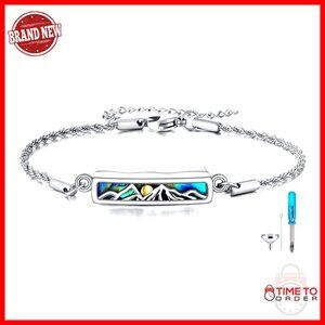 Sterling Silver Urn Bracelet Keepsake Locket Cremation Jewelry Elegant